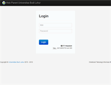 Tablet Screenshot of parent.budiluhur.ac.id